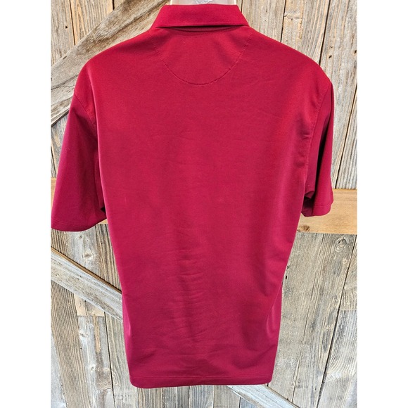 Nike fit dri golf polo size medium performance polyester red maroon active ^ - Picture 2 of 6